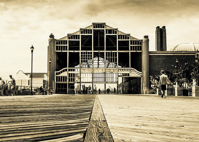 Boardwalk Greeting Card featuring the photograph Old Casino by Stephen Holst