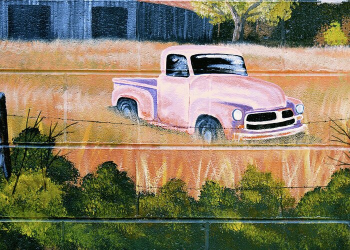 Painting Greeting Card featuring the photograph Old Chevy Truck by Pat Turner