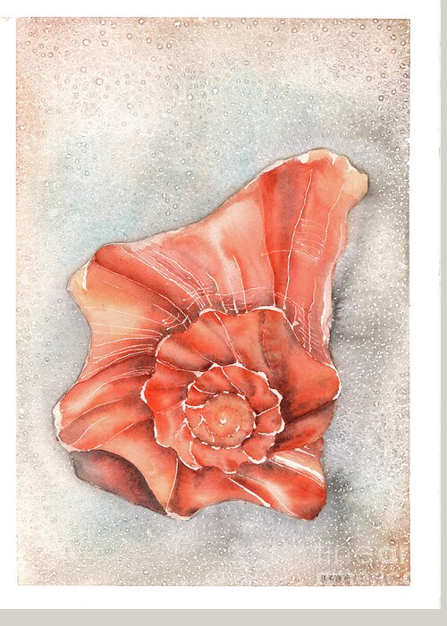 Whelk Greeting Card featuring the painting Old Whelk by Hilda Wagner