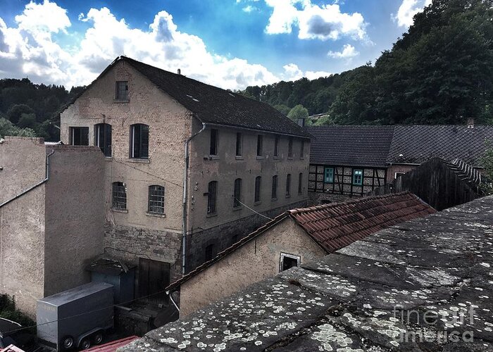 Old Greeting Card featuring the photograph Old factory by Eva-Maria Di Bella