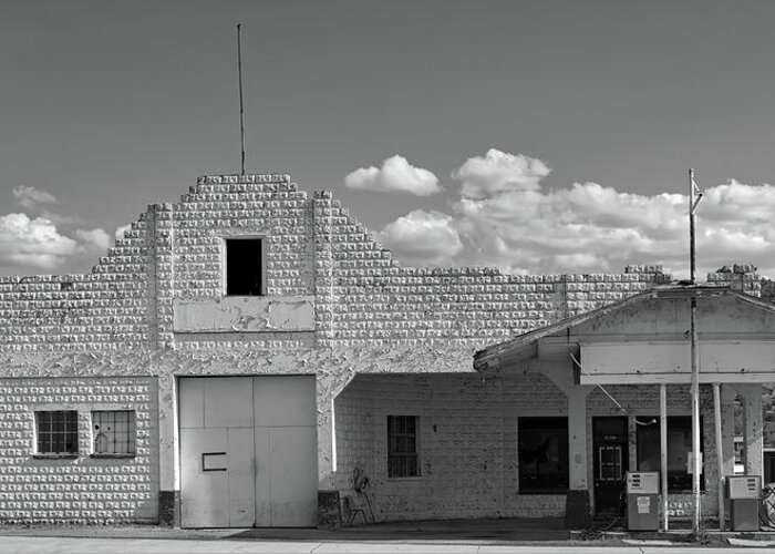 Truxon Greeting Card featuring the photograph Old Gas Station In Truxon, Arizona by Mountain Dreams