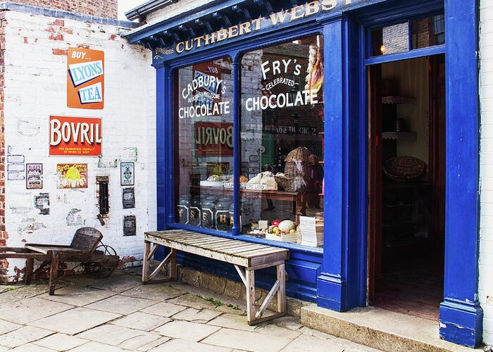 Shop Greeting Card featuring the photograph Old Grocers Shop by Jeff Townsend