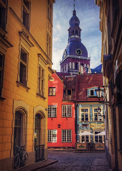 Riga Greeting Card featuring the photograph Old Riga by Carol Japp