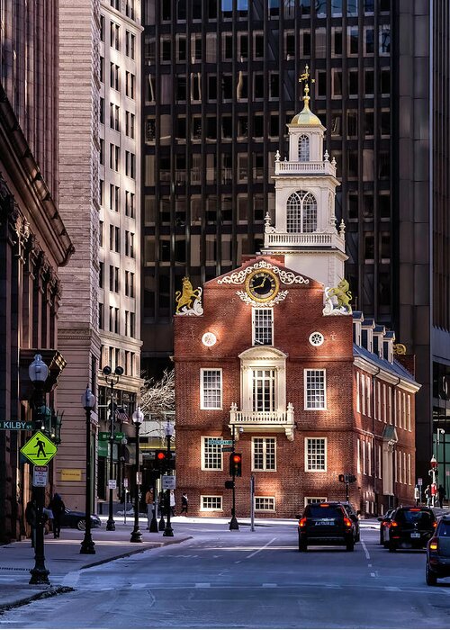 105376 Iconic Old State House Boston Massachusetts Decor LAMINATED POSTER FR 