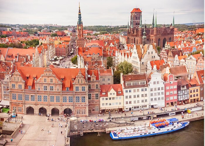 City Greeting Card featuring the photograph Old Town Gdansk by Mariusz Talarek