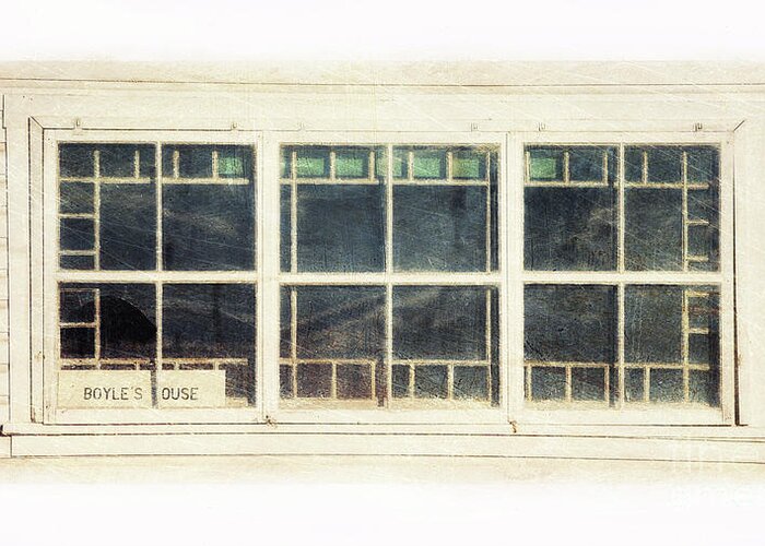 Window Greeting Card featuring the photograph Old Window 5 by Priska Wettstein