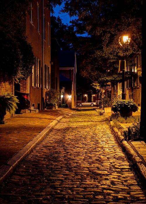 #treyusa Greeting Card featuring the photograph Olde town Philly Alley by Mark Dodd