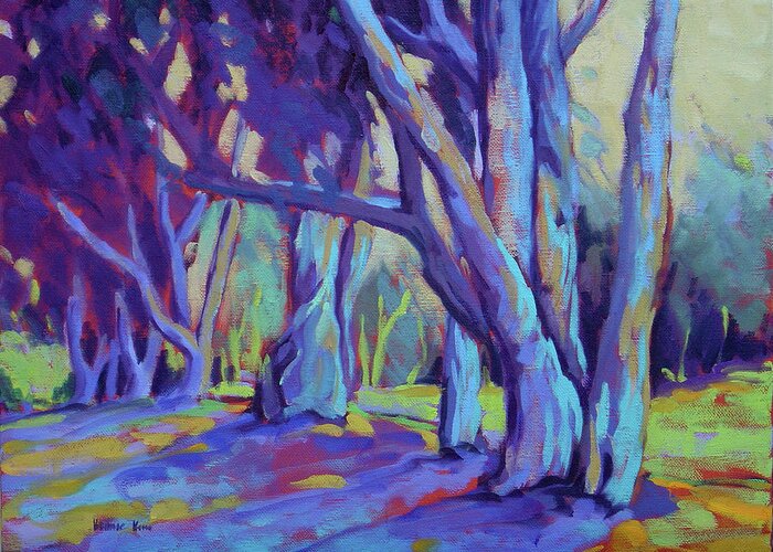 Trees Greeting Card featuring the painting Older and Wiser 3 by Konnie Kim