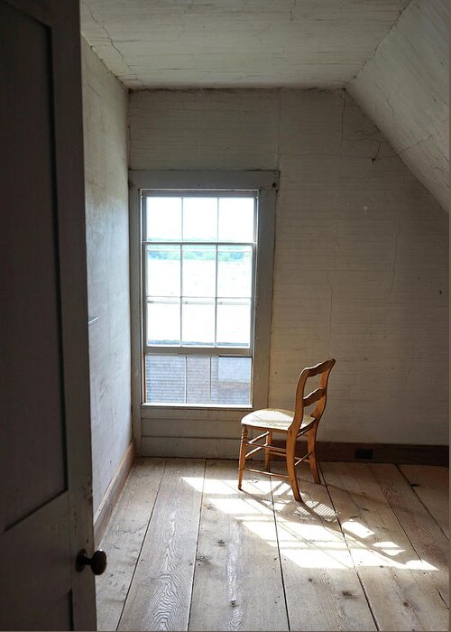 Wyeth Greeting Card featuring the photograph Olson House Chair and Window by Paul Gaj