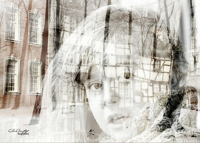 Winter Greeting Card featuring the digital art Once upon a time ... by Chris Armytage