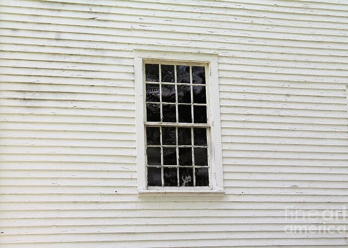 Only One Window Greeting Card featuring the photograph One Old Window by Carol Riddle