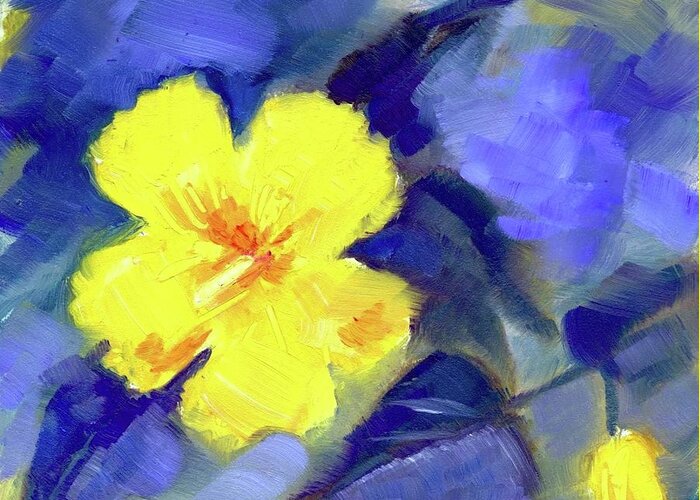 Flowers Greeting Card featuring the painting Only One Life by Adele Bower