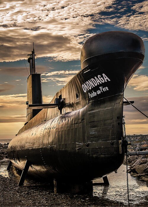 Gaspe Greeting Card featuring the photograph Onondaga Submarine by Tracy Munson