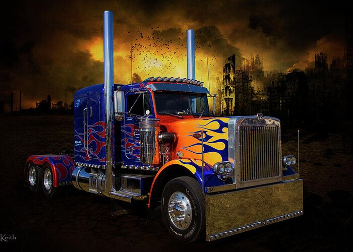 Truck Greeting Card featuring the photograph Optimus P by Keith Hawley