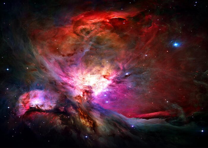 Orion Nebula Greeting Card featuring the photograph Orion Nebula by Michael Tompsett