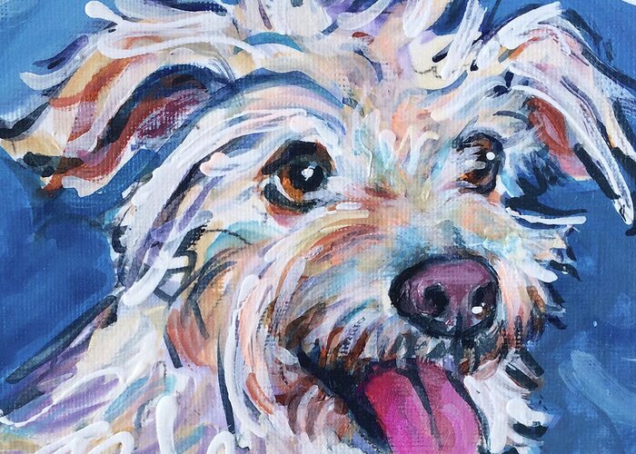  Greeting Card featuring the painting Osita by Judy Rogan