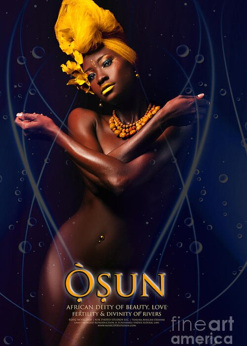 Yellow Greeting Card featuring the photograph Osun by James C Lewis