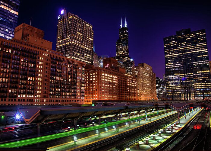 Chicago Greeting Card featuring the photograph OTC by Raf Winterpacht