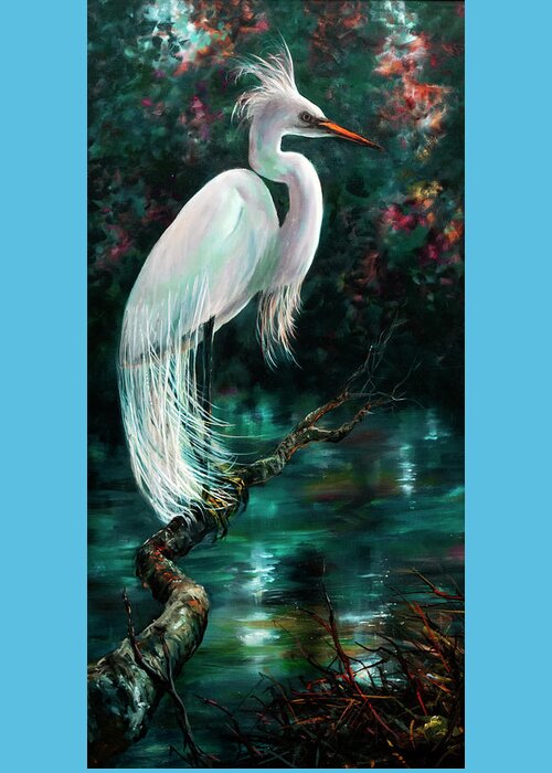 Nature Greeting Card featuring the painting Out On A Limb by Lynne Pittard