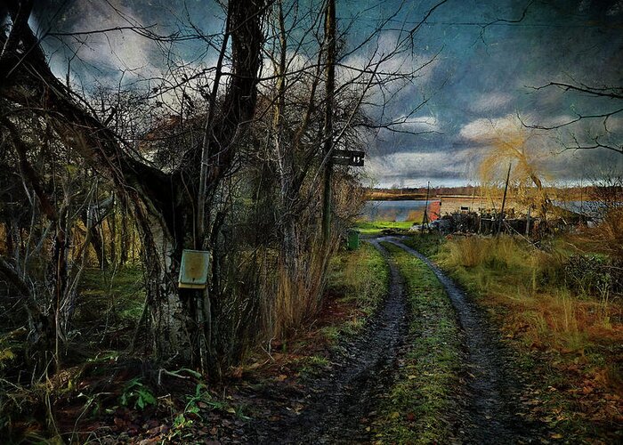 City Greeting Card featuring the photograph Outskirts-road To River... by Aleksandrs Drozdovs