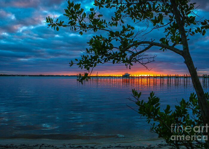Sunrise Greeting Card featuring the photograph Overcast Sunrise by Tom Claud