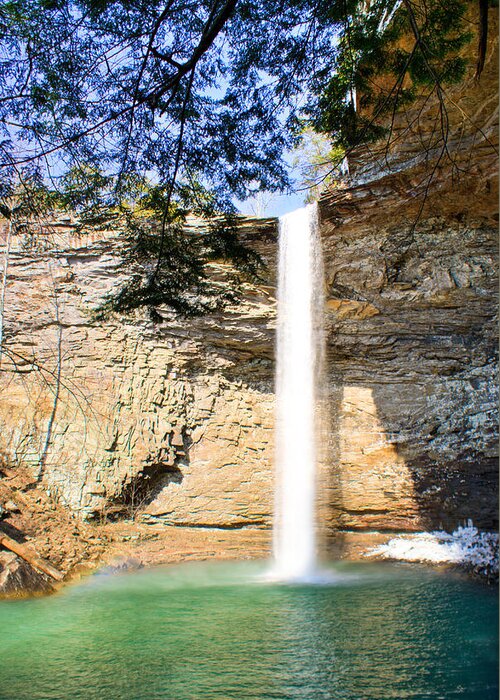 Ozone Greeting Card featuring the photograph Ozone Falls Focus by Douglas Barnett