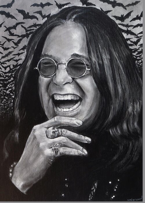 Ozzy Greeting Card featuring the drawing Ozzy by William Underwood