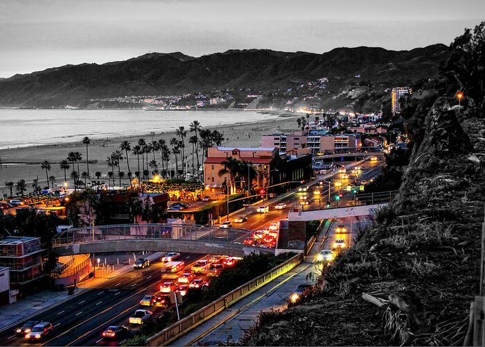 Pacific Coast Highway Greeting Card featuring the photograph P C H At Twilight by Gene Parks