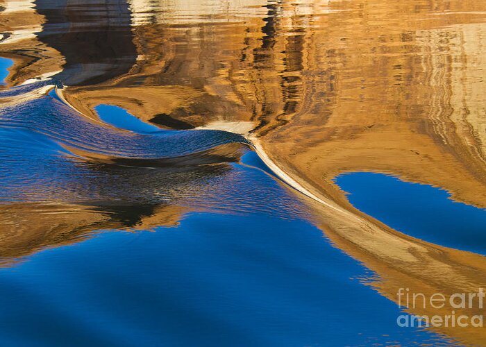 Lake Powell Greeting Card featuring the photograph Painting on Water by Kathy McClure