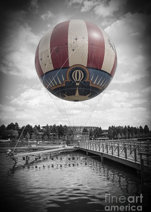 Hot Air Balloon Greeting Card featuring the photograph Panora Magique by Roger Lighterness