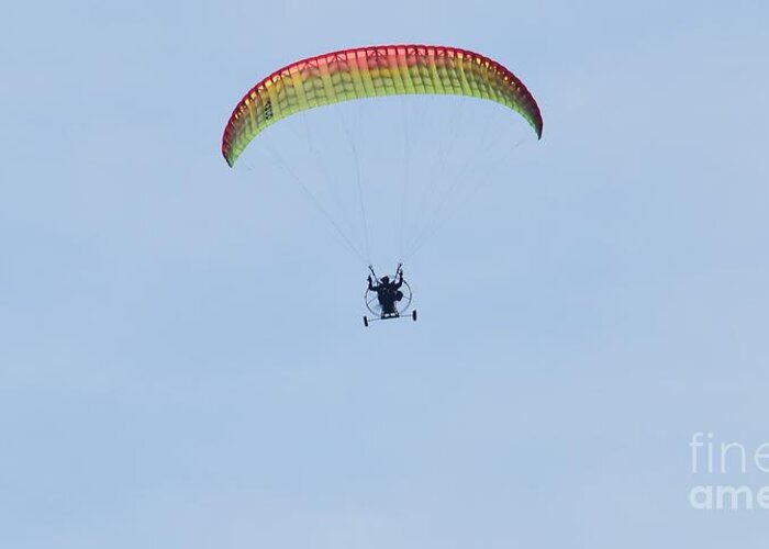 Paraglider Greeting Card featuring the photograph Paraglider by David Parsons