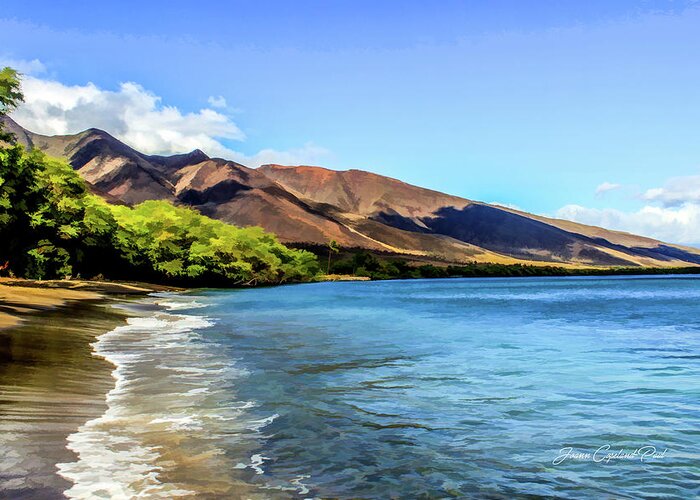 Maui Greeting Card featuring the photograph Paradise Beach by Joann Copeland-Paul