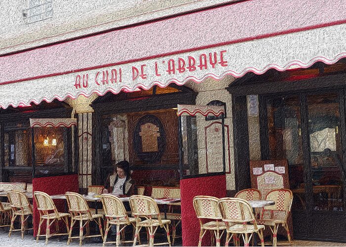 Paris Greeting Card featuring the photograph Paris Cafe 1 by Matthew Bamberg
