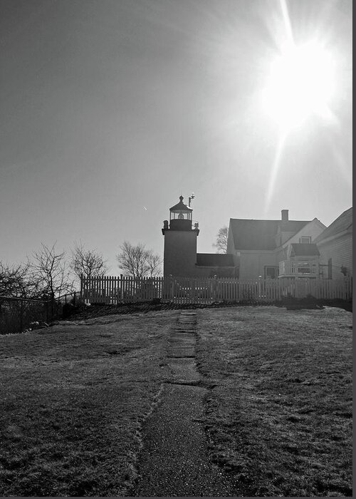 Lighthouse Greeting Card featuring the photograph Path To The Light by Becca Wilcox