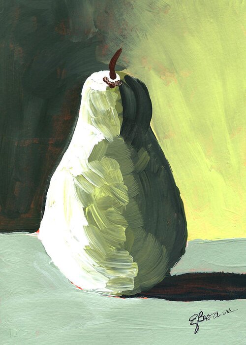 Pear Greeting Card featuring the painting Pear 6 by Elise Boam