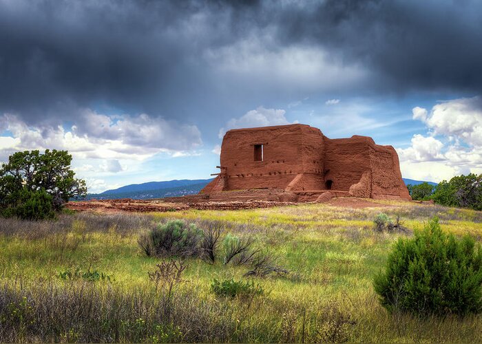 Pecos Greeting Card featuring the photograph Pecos National Historical Park by James Barber
