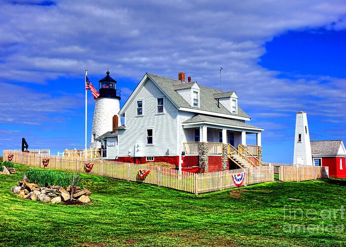 Pemaquid Greeting Card featuring the photograph Pemaquid Point Postcard by Olivier Le Queinec