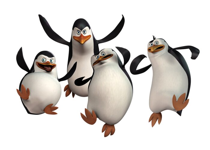 Penguins Greeting Card featuring the drawing Penguins of Madagascar 2 by Movie Poster Prints