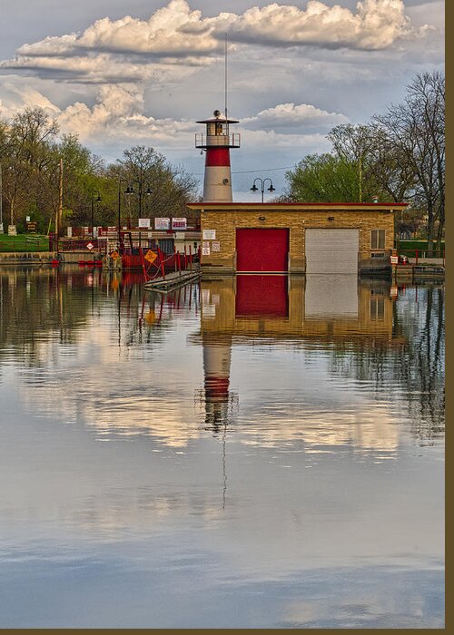 Tenney Greeting Card featuring the photograph Tenney Lock 2 - Madison - Wisconsin by Steven Ralser