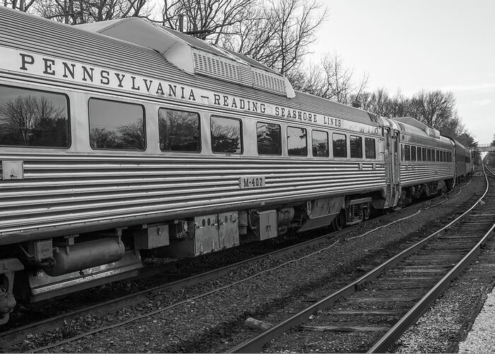 Terry D Photography Greeting Card featuring the photograph Pennsylvania Reading Seashore Lines Train by Terry DeLuco