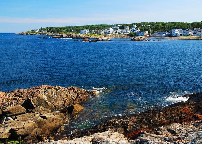 Perkins Greeting Card featuring the photograph Perkins Cove by James Kirkikis