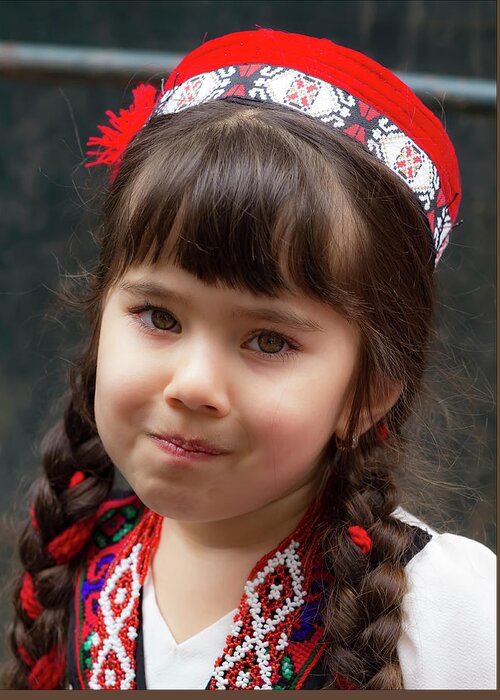 Persian Day Parade Nyc 2017 Greeting Card featuring the photograph Persian Day Parade NYC 2017 Young Girl by Robert Ullmann