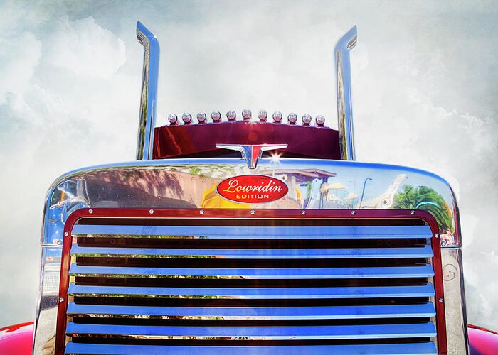 Working Truck Greeting Card featuring the photograph Peterbilt Lowridin Edition by Theresa Tahara