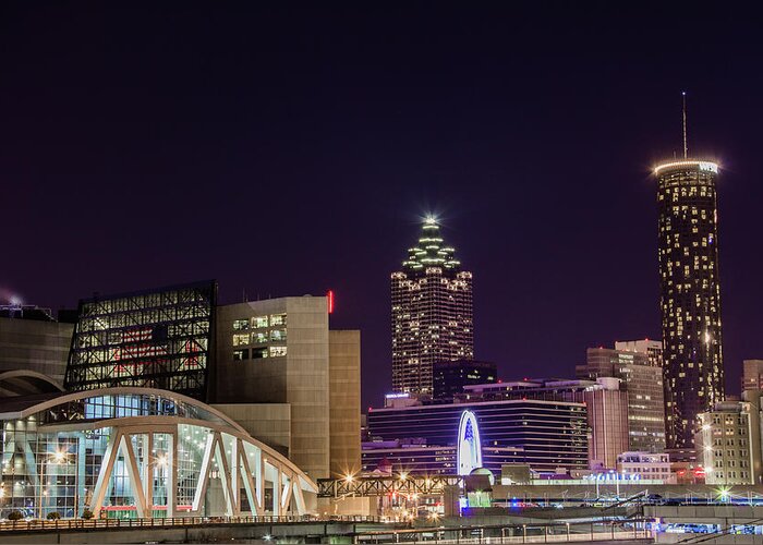 Atlanta Greeting Card featuring the photograph Phillips Arena 2 by Kenny Thomas