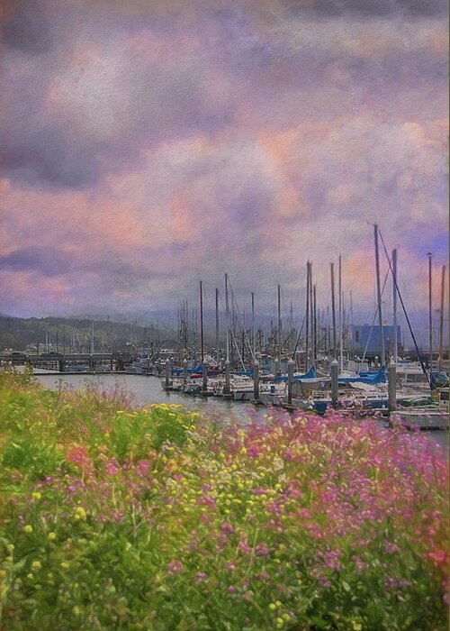 Harbor Greeting Card featuring the photograph Pillar Point Harbor by Patricia Dennis