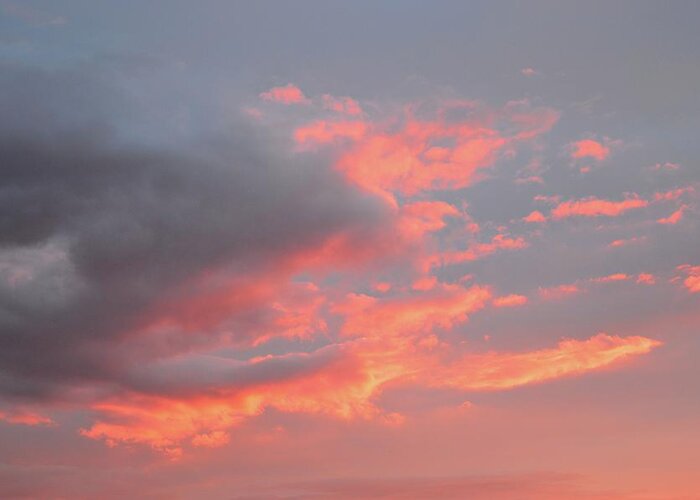 Abstract Greeting Card featuring the photograph Pink Cloud Sunset by Lyle Crump