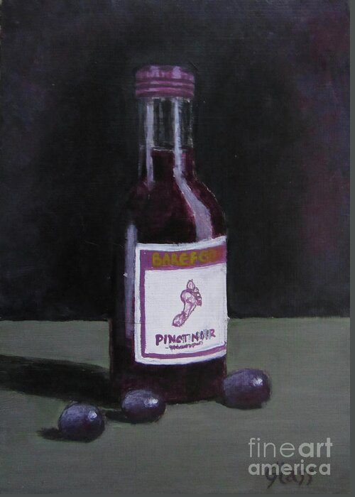 Wine Greeting Card featuring the painting Pinot Noir by Tina Glass