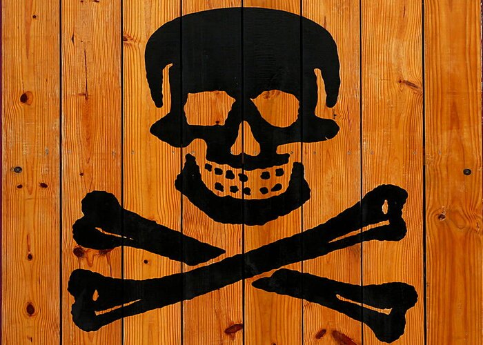 Richard Reeve Greeting Card featuring the photograph Pirate Sign 3 by Richard Reeve