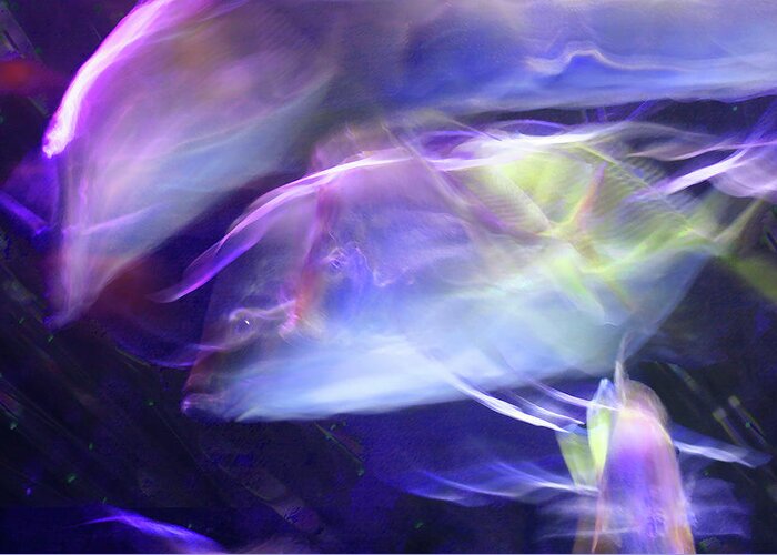 Abstract Greeting Card featuring the photograph Pisces by Steve Karol