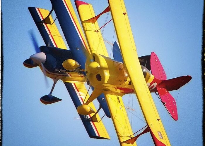 Aviation Photographs Greeting Card featuring the photograph Pitts Party by Gus McCrea